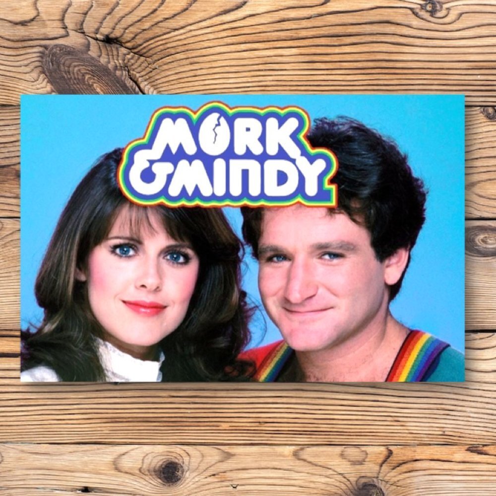 Mork & Mindy Robin Williams & Pam Dawber‎ Refrigerator Locker Fridge Magnet